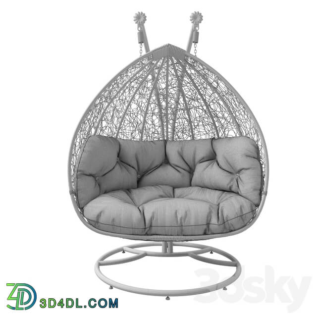 Double cocoon chair Other 3D Models