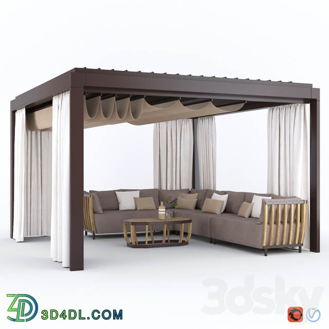 Other Garden Arbor with sofa Eivissa Ethimo