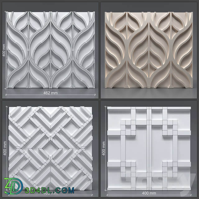 Other decorative objects Gypsum 3D panel