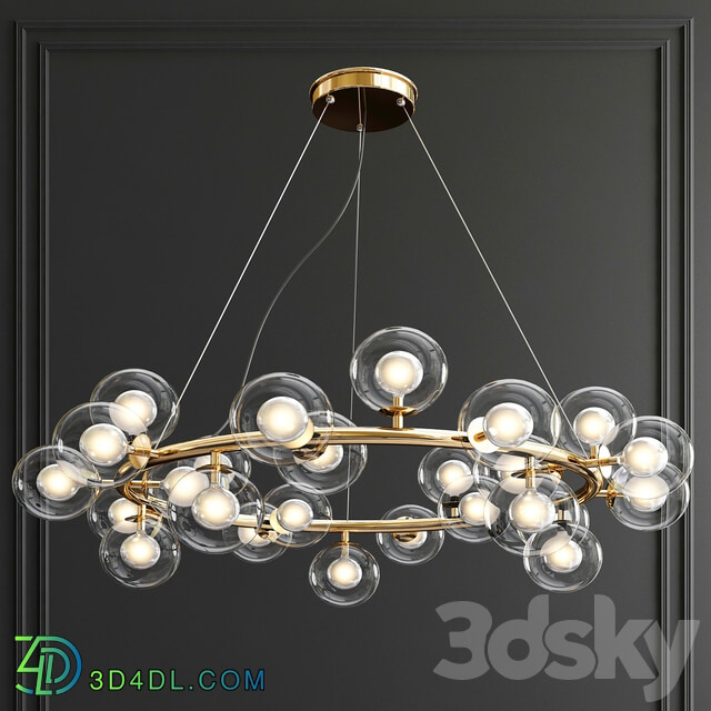 Giffin Minosi Bubbles Chandelier 3 type Pendant light 3D Models