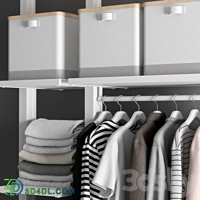 IKEA Elvarli Set3 Clothes 3D Models