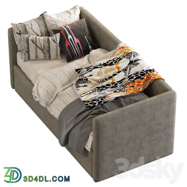 Childrens sofa bed with decorative pillows 4