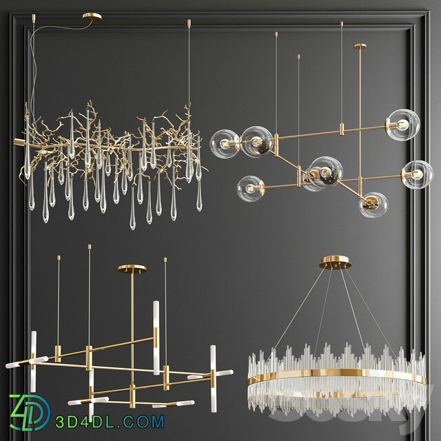 Four Exclusive Chandelier Collection 51 Pendant light 3D Models