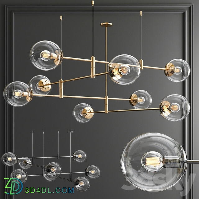 Four Exclusive Chandelier Collection 51 Pendant light 3D Models