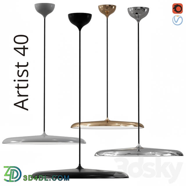 Nordlux Artist 40 Pendant light 3D Models