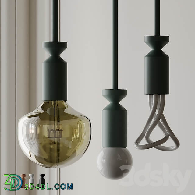 FILD and Plumen STICK Lamp Pendant light 3D Models