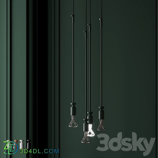 FILD and Plumen STICK Lamp Pendant light 3D Models