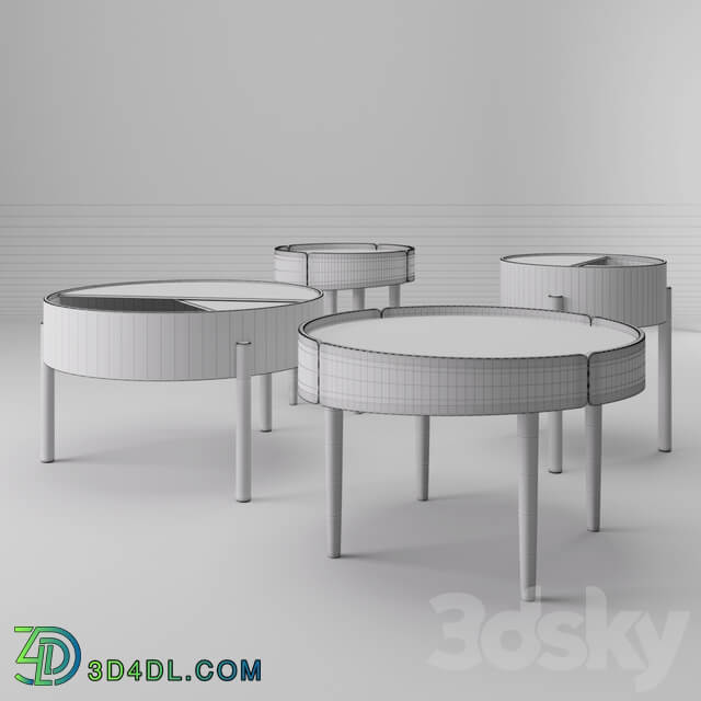 Arc and Skirt Coffee Table by Woud