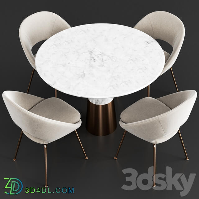 Table Chair West Elm CB2 Dinning Set