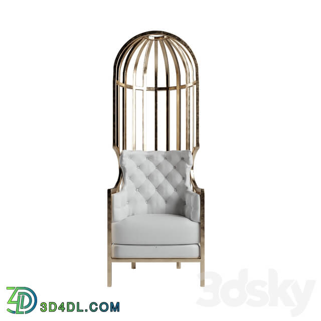 Elegant cage chair Eichholtz Bora Metropolis Porter