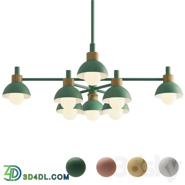 Chandelier FANTA A 8 Anzazo Lampatron Pendant light 3D Models