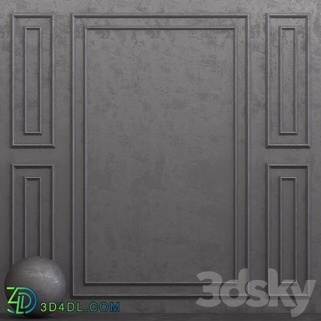 Stone Decorative plaster with molding 6