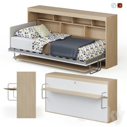 Guter Mobel Transformer bed wardrobe with Standart table 