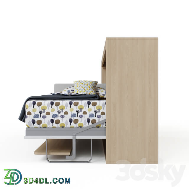 Guter Mobel Transformer bed wardrobe with Standart table