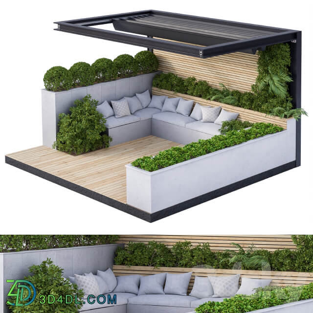 Other Roof Garden and Landscape Furniture with Pergola 02