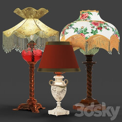 Set of vintage lamps 