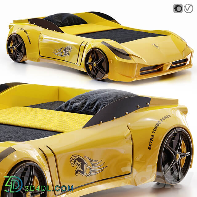 Racing Ferrari Car Bed Model for kids