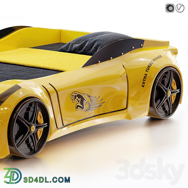 Racing Ferrari Car Bed Model for kids