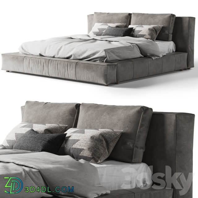 Bed Restoration Hardware Bed Cloud Leather Platform