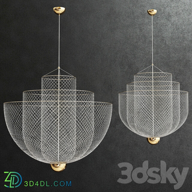 Moooi meshmatics large and small Pendant light 3D Models