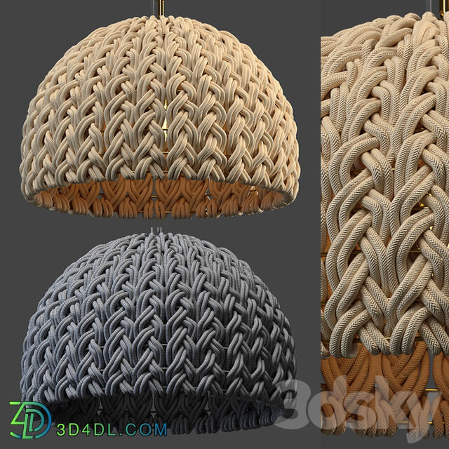 Macrame Pendant Lights Pendant light 3D Models