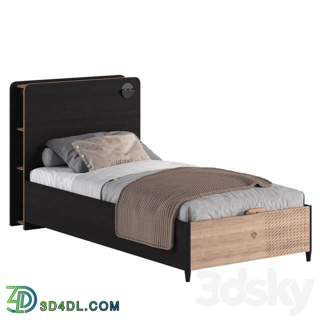 Single bed Cilek Black