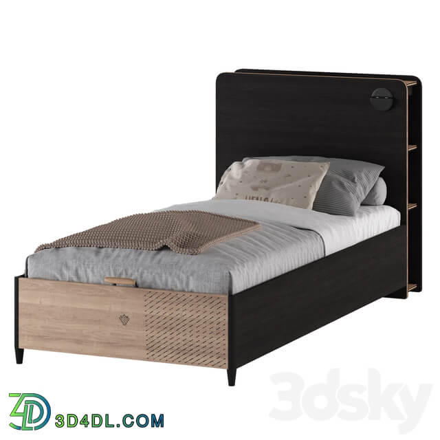 Single bed Cilek Black