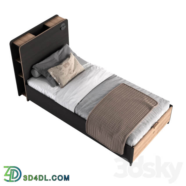 Single bed Cilek Black