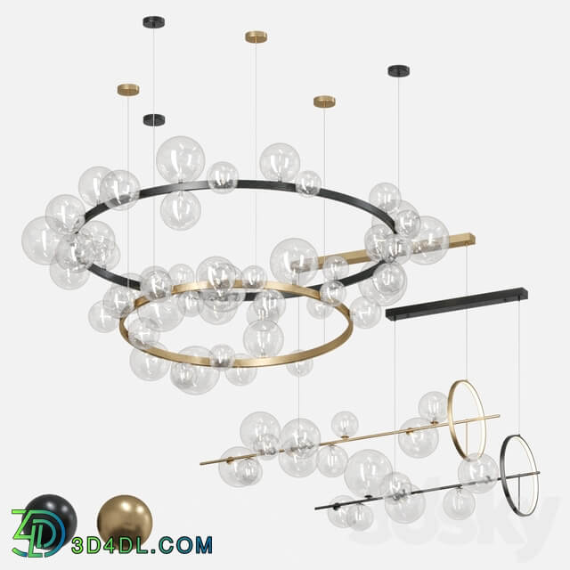 Skandi iona circle horizontal Pendant light 3D Models