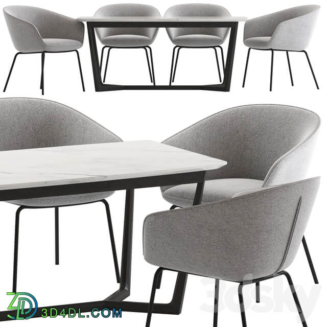 Table Chair Oslo Home Amanda Dinning Chair and Innova Australia Carlin Table