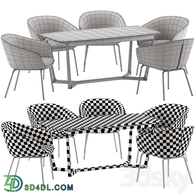 Table Chair Oslo Home Amanda Dinning Chair and Innova Australia Carlin Table