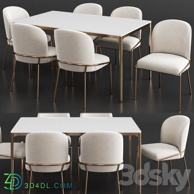 Table Chair West Elm Dinning Set 19