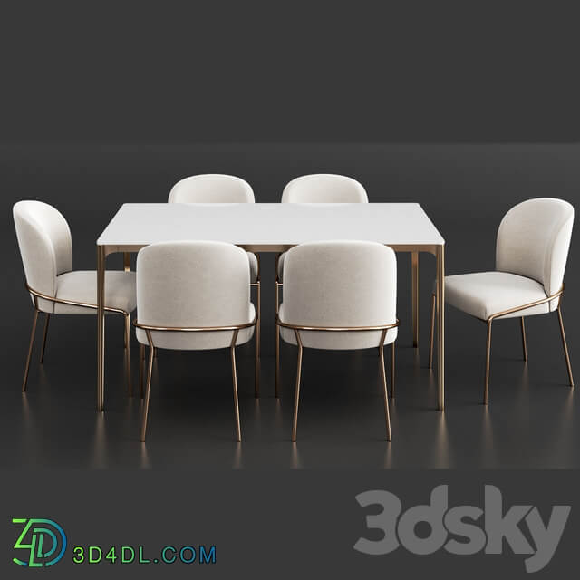 Table Chair West Elm Dinning Set 19