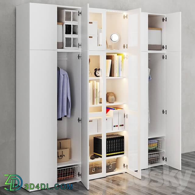 Wardrobe Display cabinets Ikea Ophus Combined Storage Cabinet