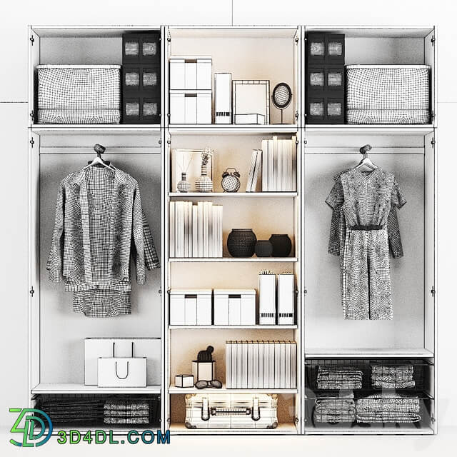 Wardrobe Display cabinets Ikea Ophus Combined Storage Cabinet