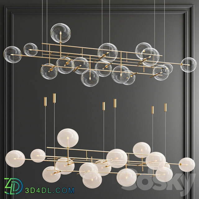 Orizzontale CTC Orion Chandelir 3 type Pendant light 3D Models