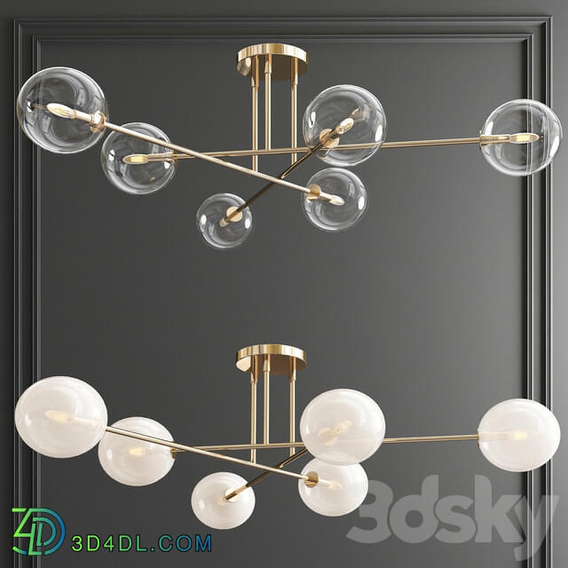 Orizzontale CTC Orion Chandelir 3 type Pendant light 3D Models