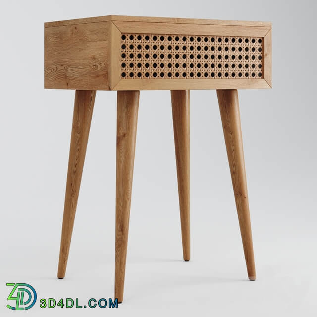 Sideboard Chest of drawer Light Oak Daintree Rattan Bedside Table