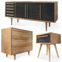 Sideboard Chest of drawer Dresser sideboard nightstand Bruni by Etg Home 