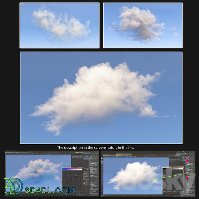 clouds 3D Volumetric cloud 3D Models