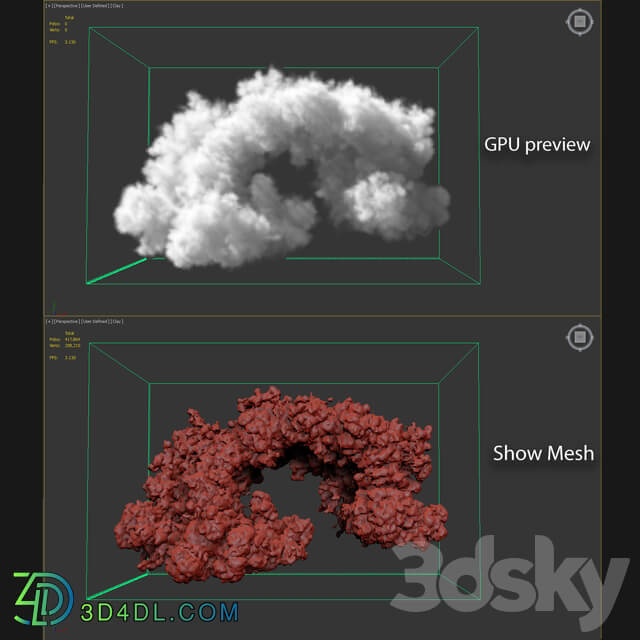 clouds 3D Volumetric cloud 3D Models