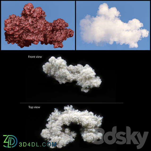 clouds 3D Volumetric cloud 3D Models