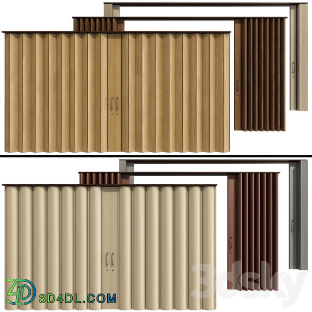 Sliding Partition made of wood and PVC