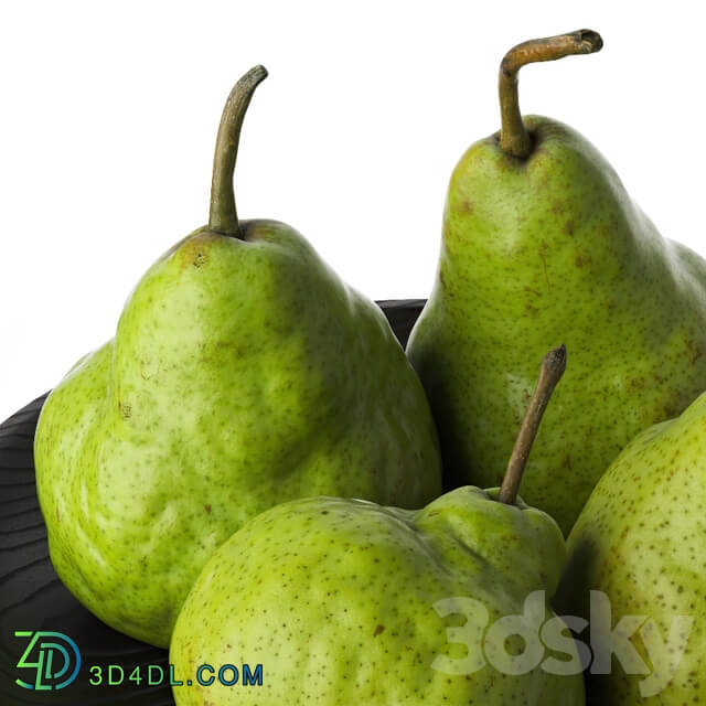 Pears in a bowl 3D Models