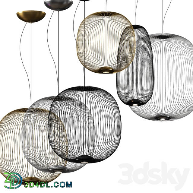 Foscarini spokes Pendant light 3D Models