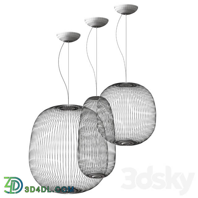 Foscarini spokes Pendant light 3D Models