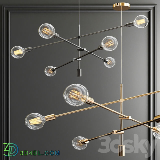 Sonneman Mobile Tangle Light 3 type Pendant light 3D Models