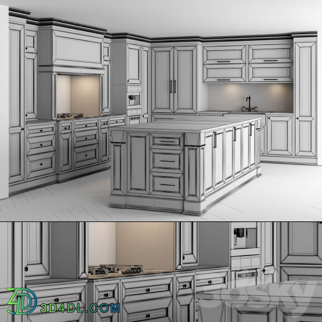 Kitchen Kitchen NeoClassic white Set 16