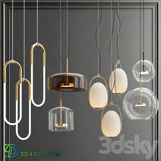 Collection ofminimalist pendants 2 Pendant light 3D Models