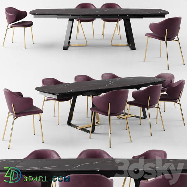 Table Chair Calligaris Sunshine Tavalo table Holly Chair